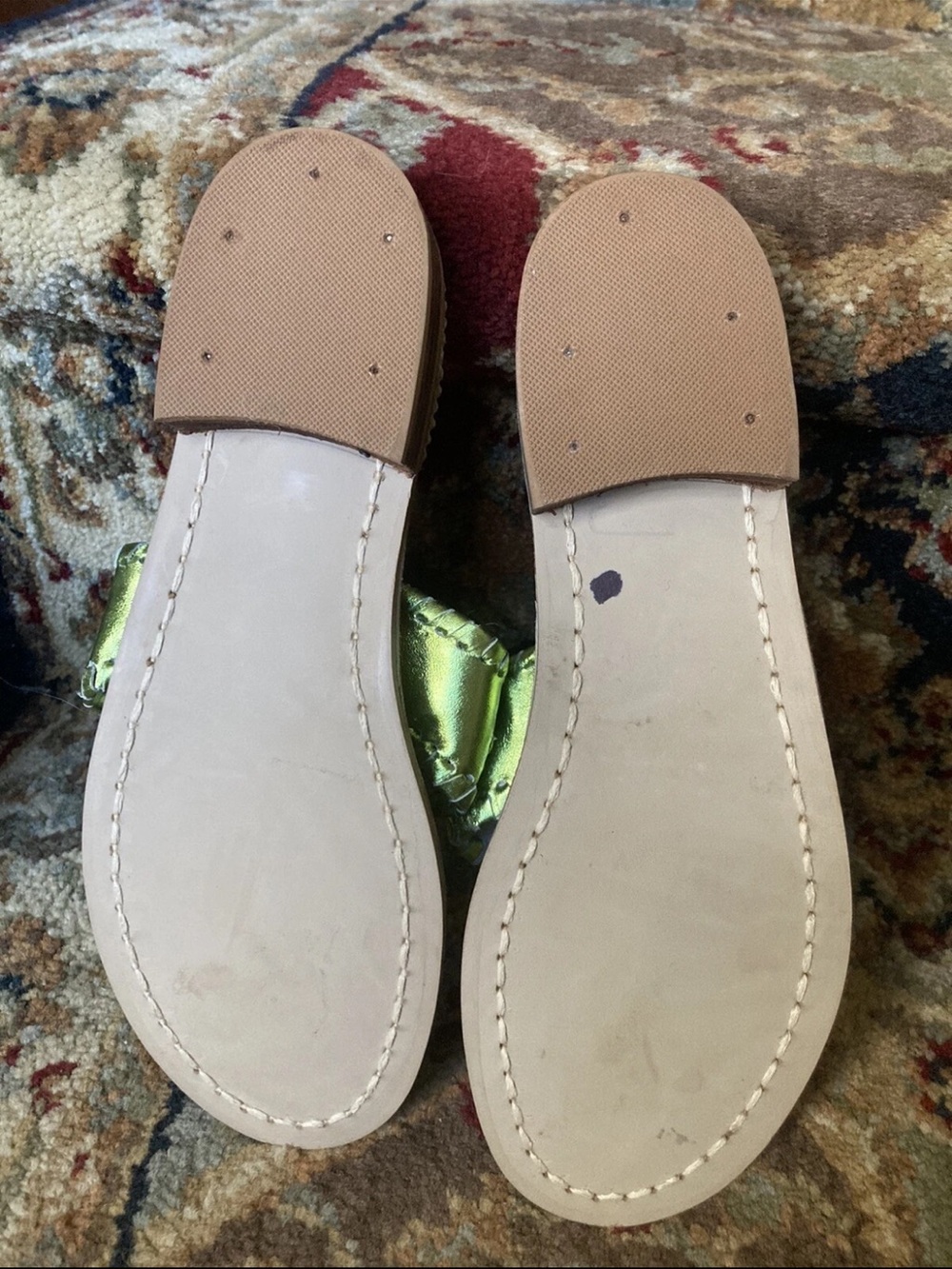Jack Rogers Metallic Green size 5 - Picture 4 of 4